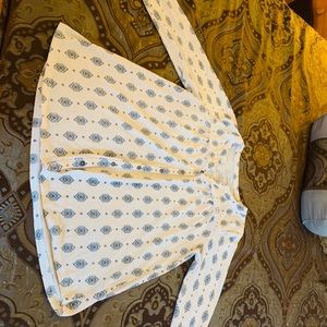 Sonoma 3/4 sleeve button down top